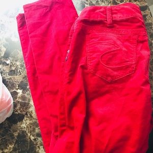 Silver skinny jeans